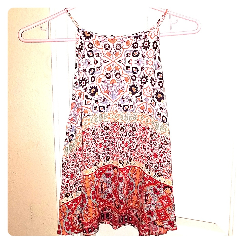 Multi colored floral top